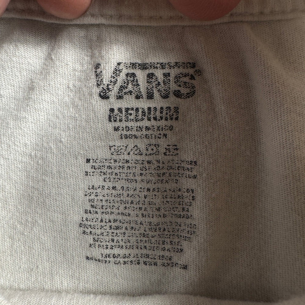 Vans T Shirt Boys Kids M Gray Off The Wall Graphic Skate Streetwear Casual - Picture 2 of 5